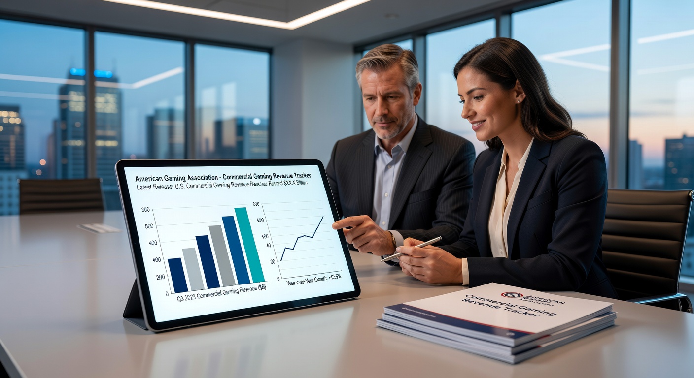 Close-up chart highlighting sports betting handle increase but revenue decline, with hold percentage at 9.24% for February 2026