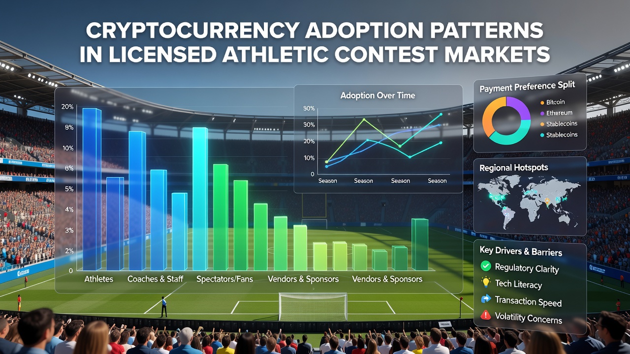 Global map highlighting cryptocurrency usage differences in athletic contest markets