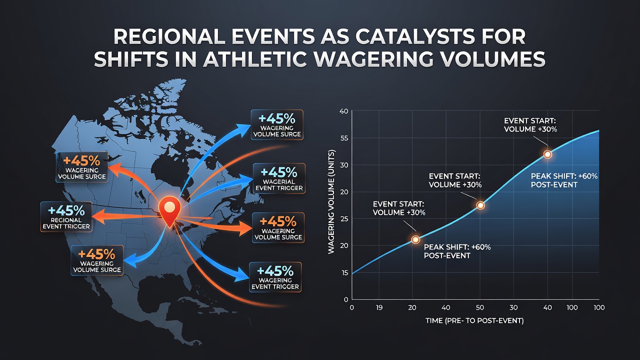 Regional sports venue during a local festival with crowds and betting activity indicators