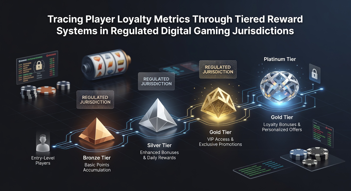 Illustration of tiered loyalty program structure in digital gaming platforms with points accumulation and player progression levels